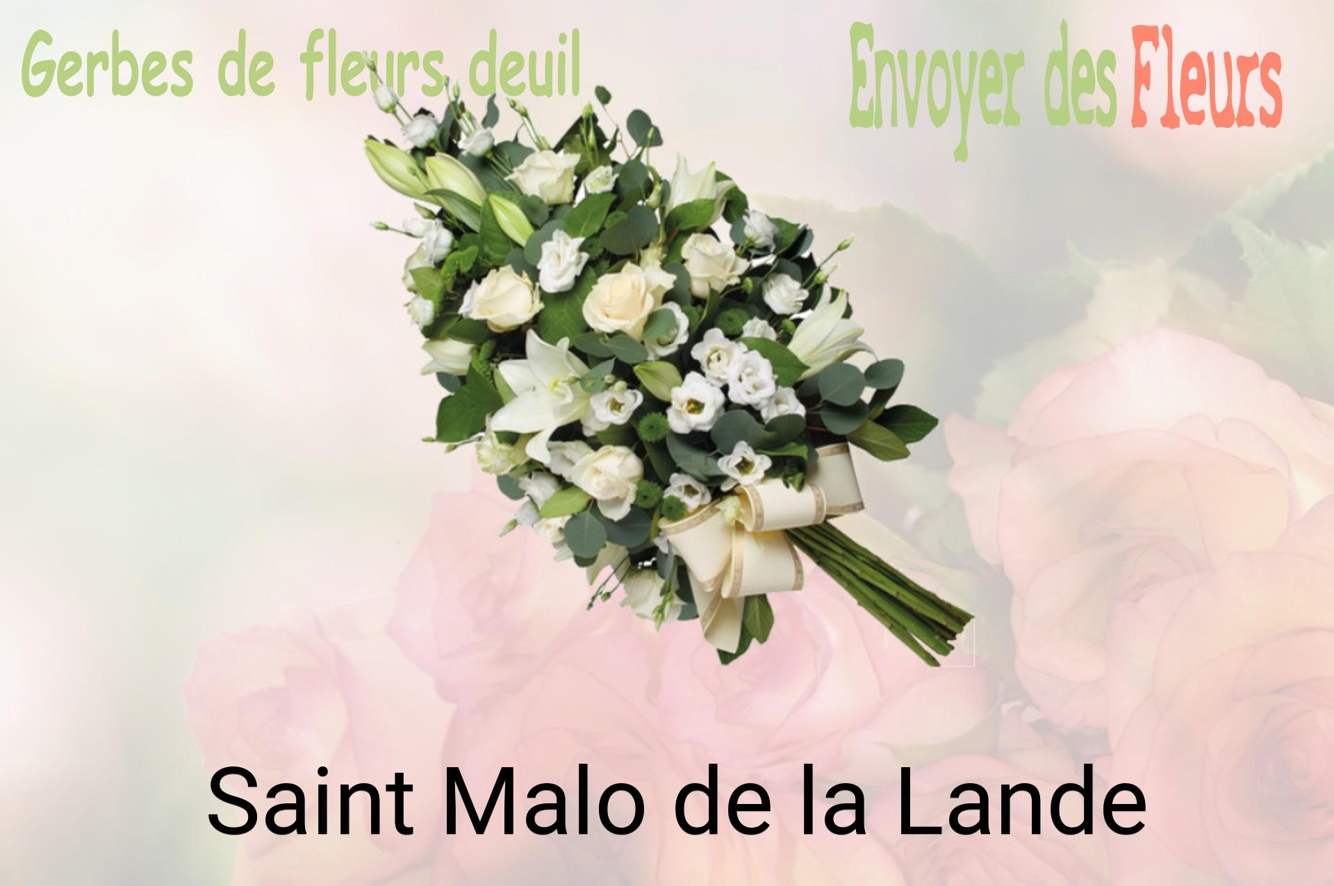 Gerbe de fleurs de deuil livrée à Saint-Malo-de-la-Lande